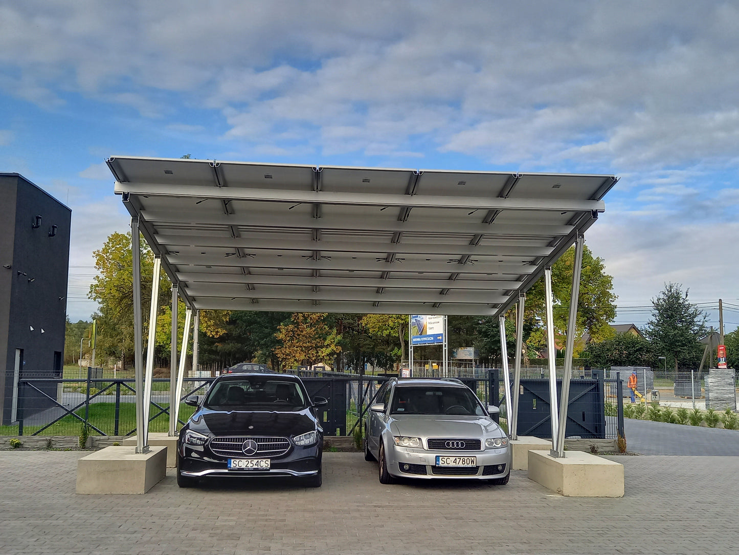 Carport din Aluminiu pentru 2 Mașini