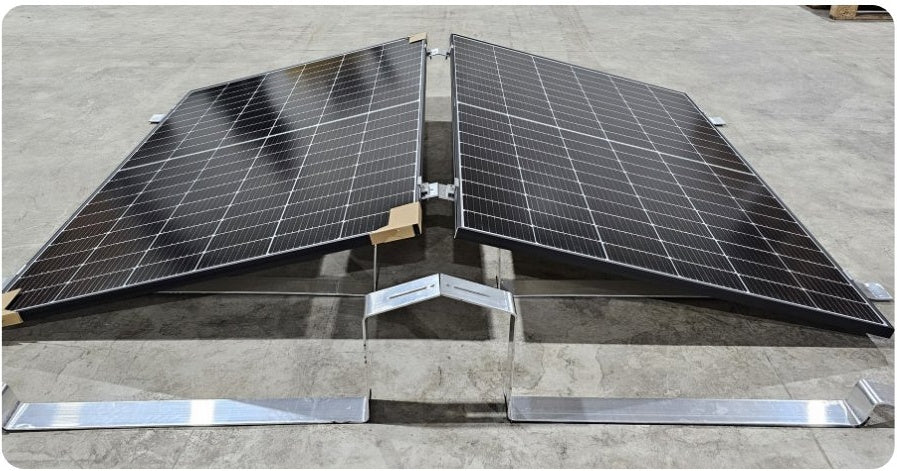 Sistem de montaj din aluminiu pentru acoperiș plat 15°/30 °