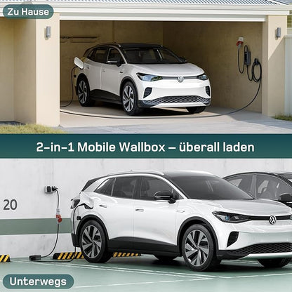 Wallbox Mobil DeAccessories 11kW cu Aplicație Wi-Fi și Control Inteligent Type 2