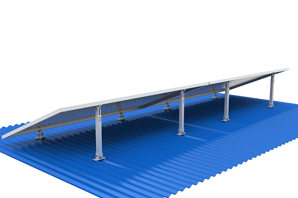 Construcție reglabilă (acoperiș plat sau alte solutii ) 15-30° din aluminiu