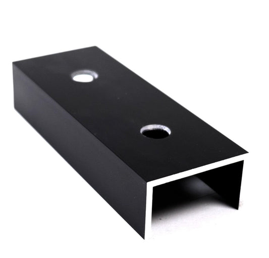 Conector profil 12cm Negru