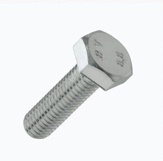 Șuruburi hexagonale DIN 933 A2 M10x25 – 100 bucăți