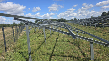 Sistem de montaj fotovoltaic la sol pentru 800 module 28euro/ panel