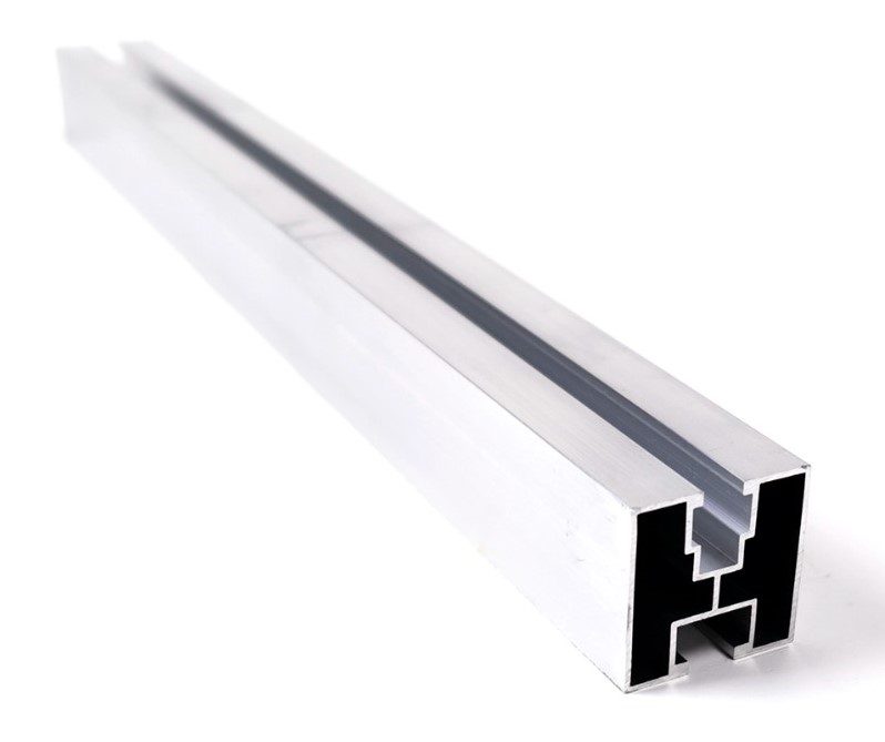 Profil montaj aluminiu H, 2400 mm – 18lei/metru - Suport panouri solare fotovoltaice
